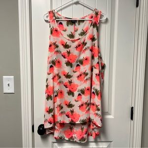 Torrid flower tunic tank